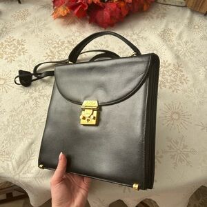 Mark Cross black leather purse